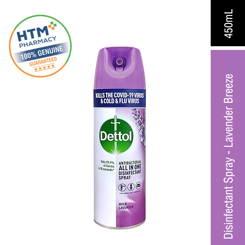 Dettol Disinfectant Spray 450ml - Lavender Breeze