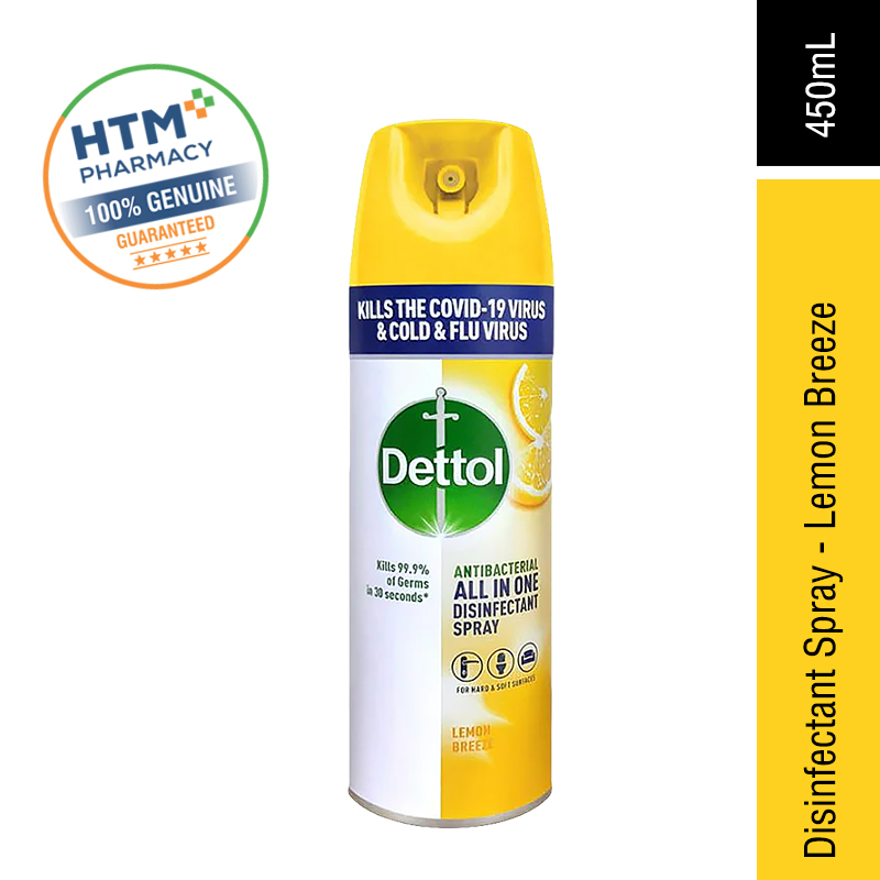 Dettol Disinfectant Spray 450ml - Lemon Breeze