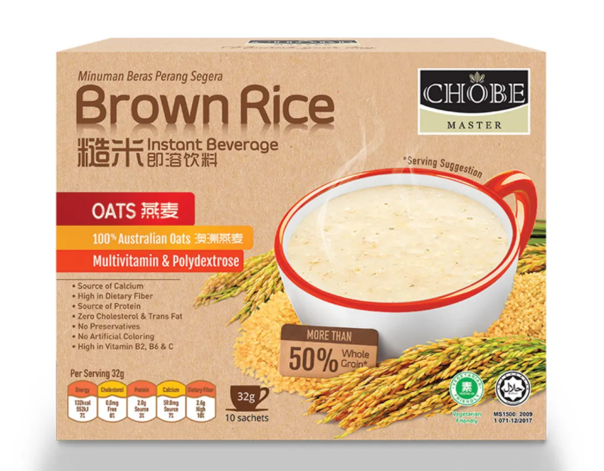 Chobe Brown Rice Instant Beverage 32g x 10's - Oat