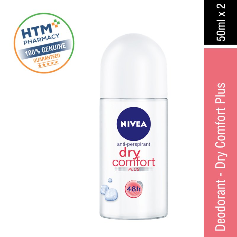 Nivea Deodorant 2 x 50ML - Dry Comfort (81611)