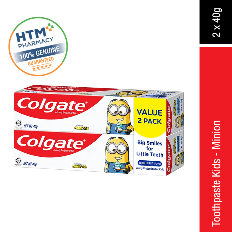 COLGATE TOOTHPASTE FOR KIDS 40G x 2 (MINION)
