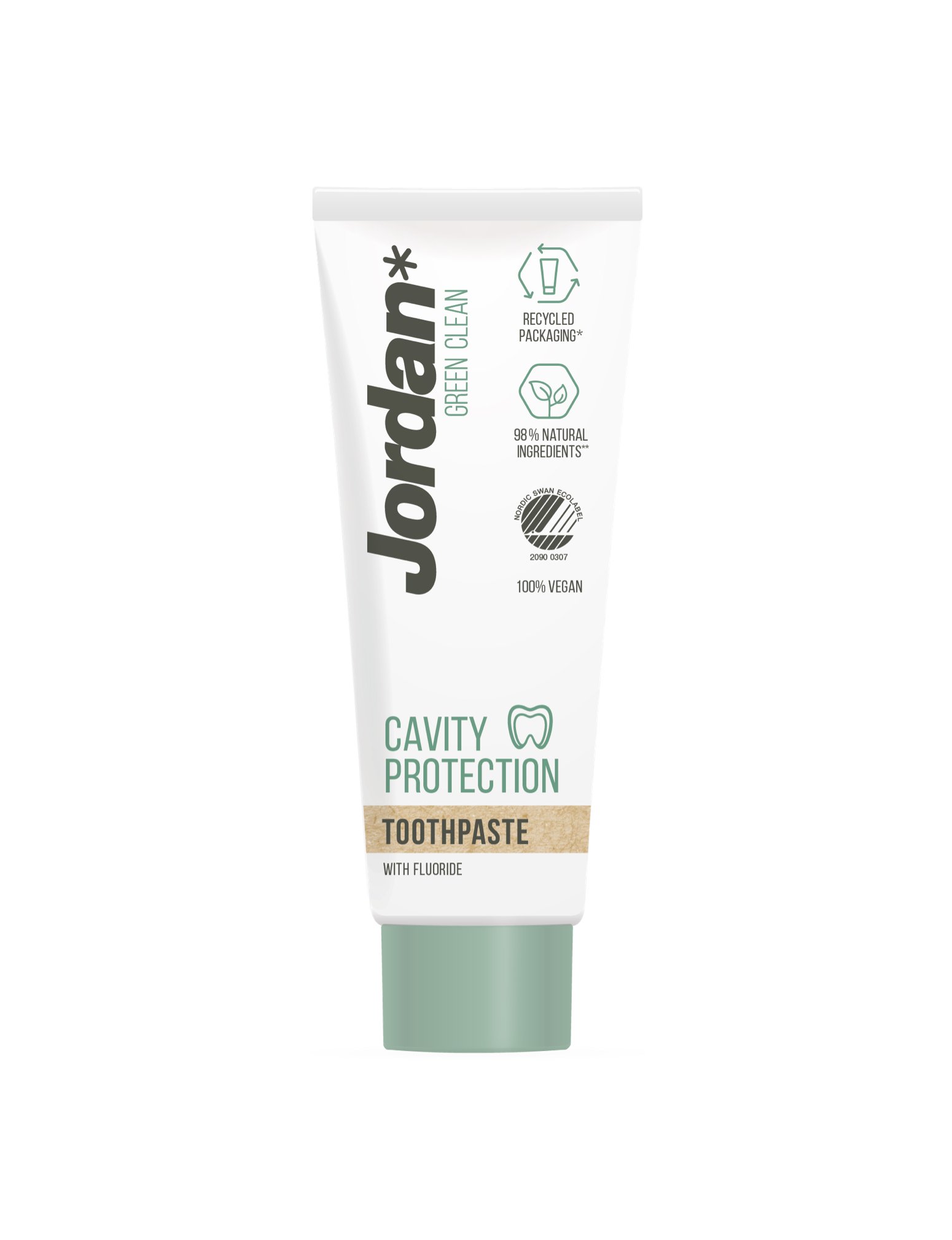 Jordan Green Clean Toothpaste 75ml (Adult) - Cavity Protection