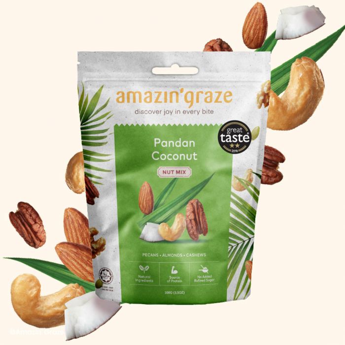 Amazin' Graze Nut Mix 100G - Pandan Coconut
