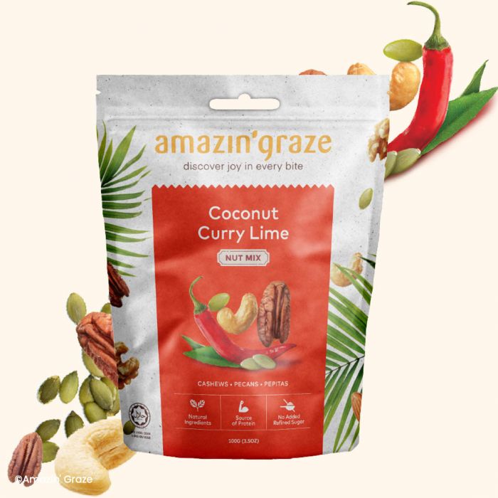 Amazin' Graze Nut Mix 100G - Coconut Curry Lime