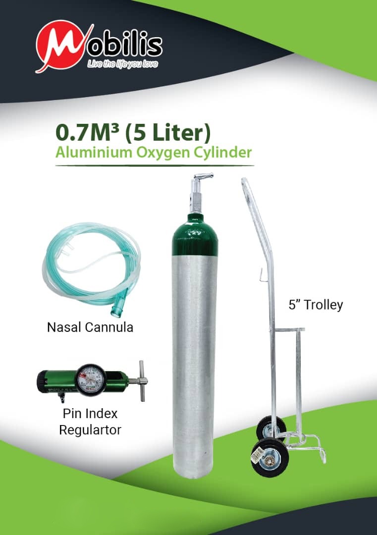 0.7M (5 Litter) Aluminium Oxygen Cylinder