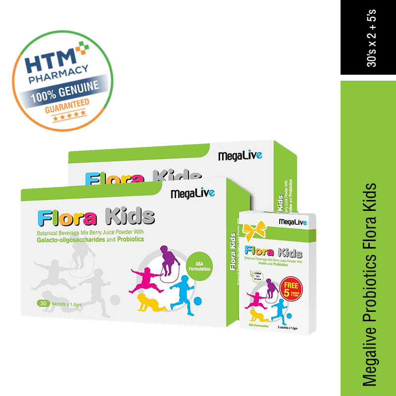 MEGALIVE Flora Kids ( 2 x 30's + 5's) - Supplement , Well Being , Healthy Food