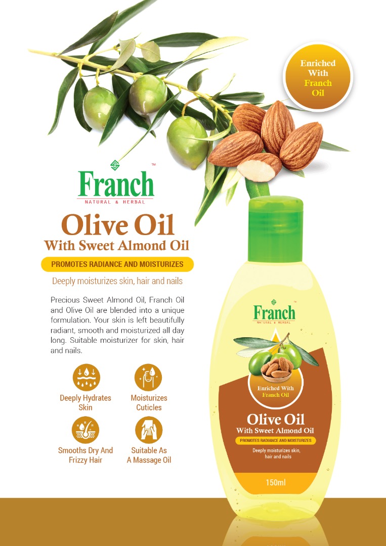 Franch Olive Oil 150ml - Sweet Almond Oil