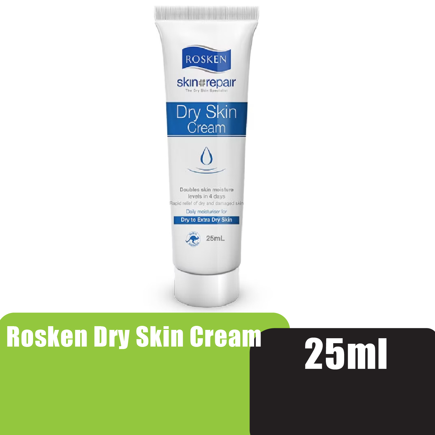 ROSKEN Dry & Sensitive Skin Hand Cream 25ml  皮膚 敏感 止癢护手霜 kulit kering krim tangan