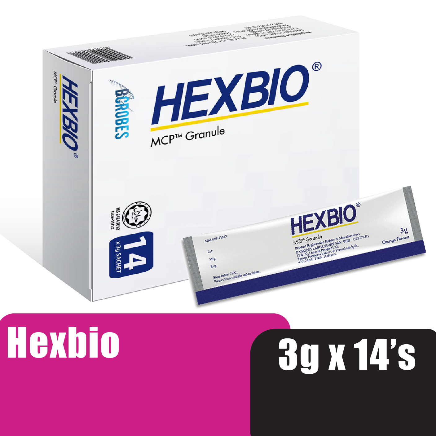 HEXBIO Probiotics MCP Granule 3g x 14's