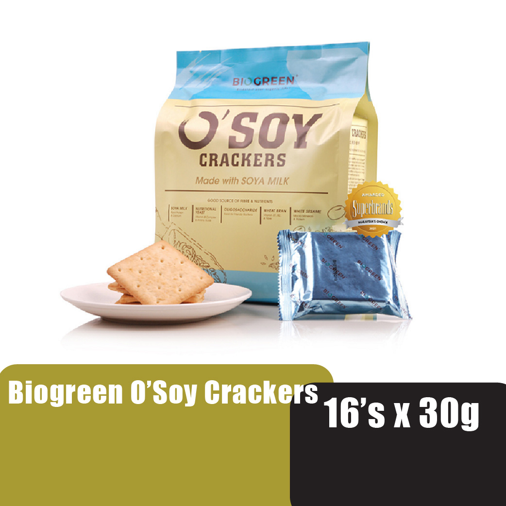 BIOGREEN O’Soy Crackers 30g X 16’S