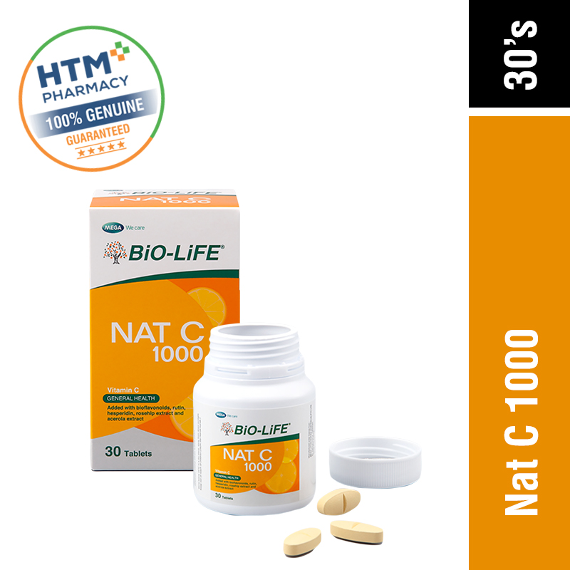 [VITAMIN C] Bio-Life Nat C 1000 30'S