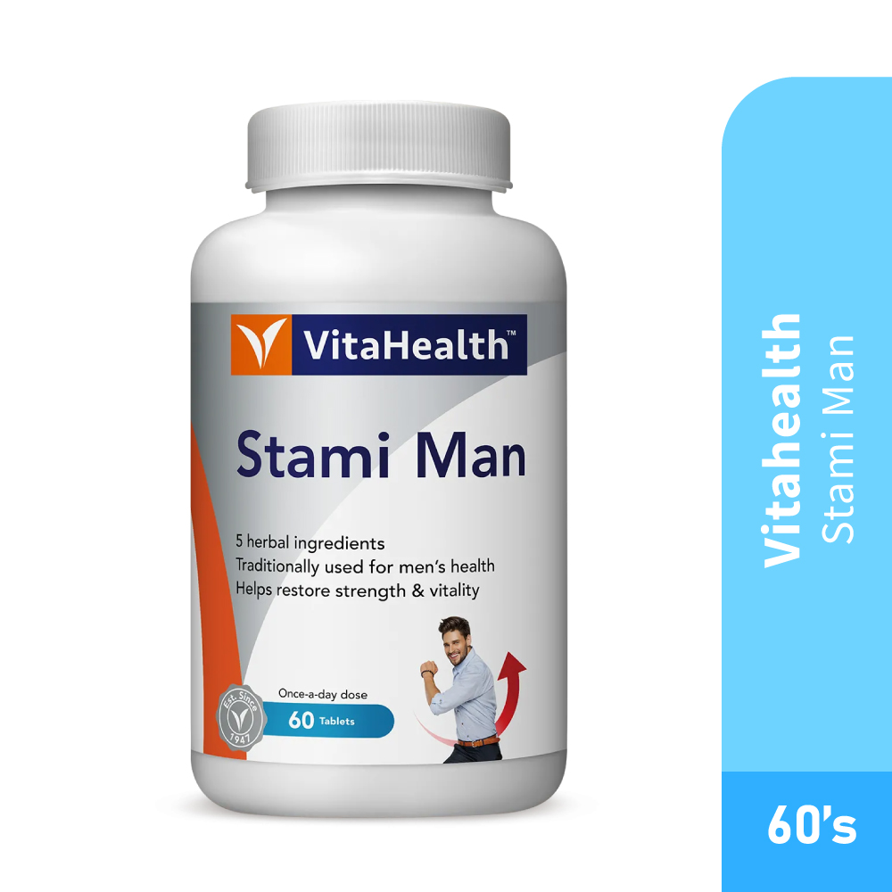 VITAHEALTH Stami Man 60's- Men Health Supplement, Tongkat Ali, Men Vitality