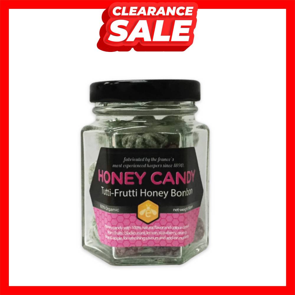 [CLEARANCE] Earth Living Earth Honey Candy 80g - Tutti Frutti Honey Bonbon (EXP: 8/2025)