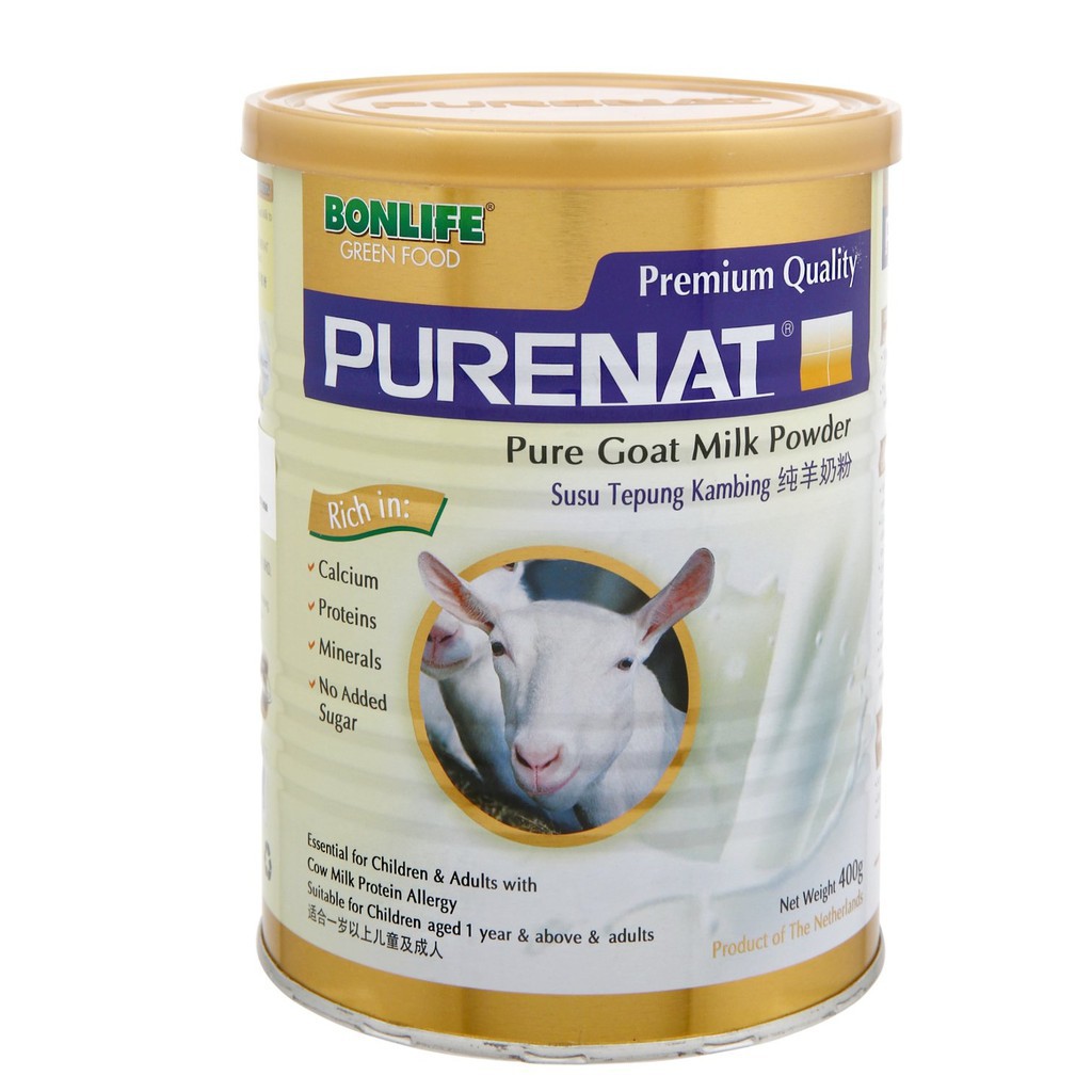 Bonlife Greenfood Purenat Premium Goat Milk Powder 400g