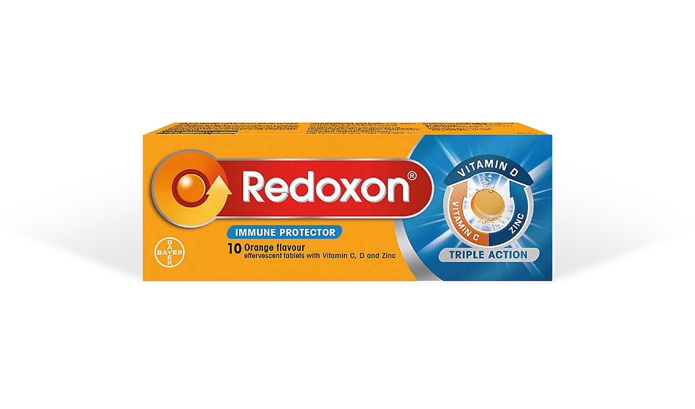 Redoxon Triple Action Effervescent Orange Tablet 10's