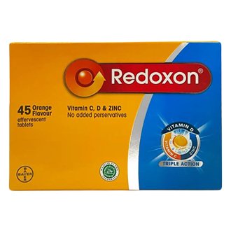 Redoxon Triple Action Effervescent Orange Tablet 45's