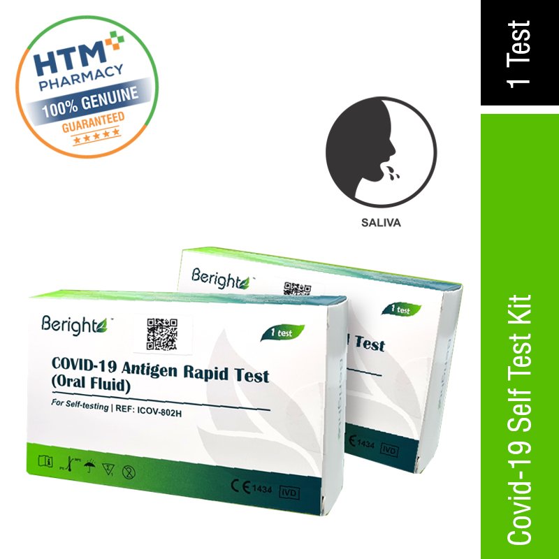 Beright Covid-19 Saliva Antigen Rapid Test Kit [MDA Approved]