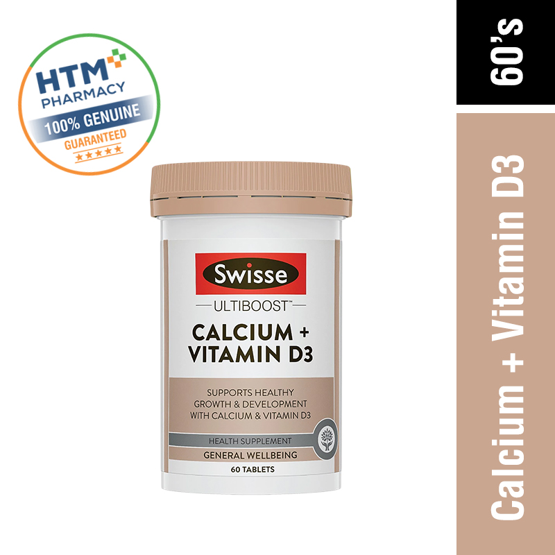 Swisse UltiBoost Calcium + Vitamin D 60's