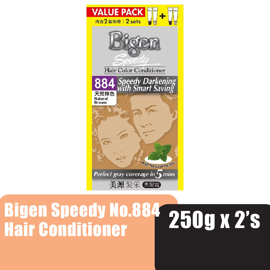 Bigen 884 - Natural Brown Twin Pack