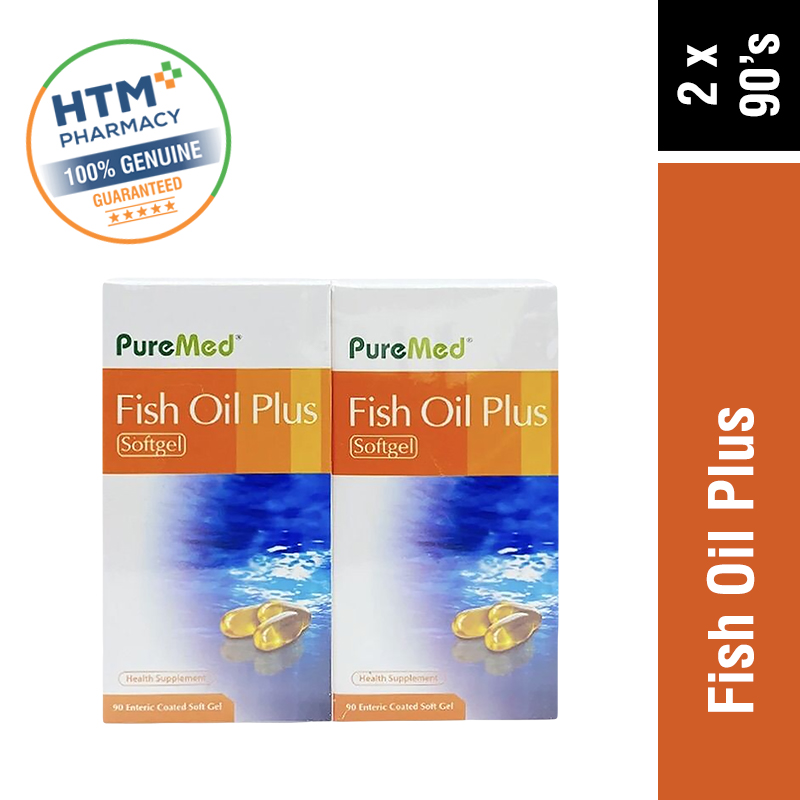 Puremed Fish Oil Plus 90's x 2