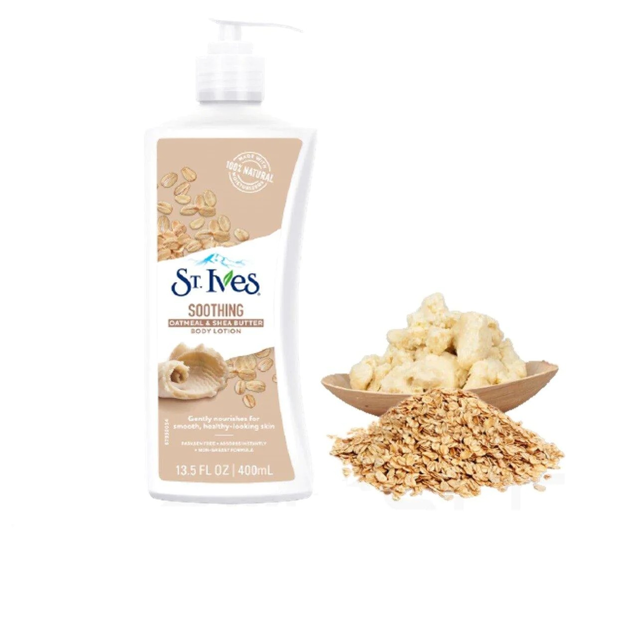 St Ives Body Lotion 400ml - Soothing Oatmeal & Shea Butter