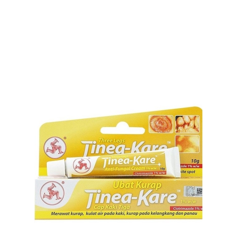 Three Legs Tinea-Kare Anti Fungal Cream 10g