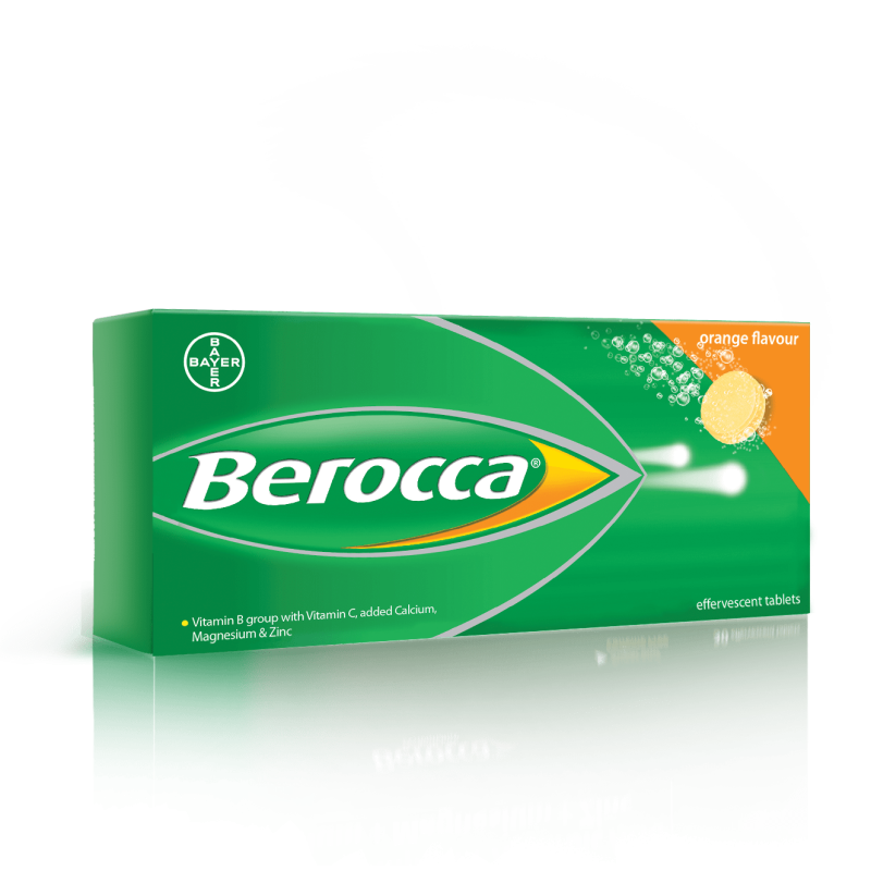 Berocca Effervescent Tablets 30's (Orange)