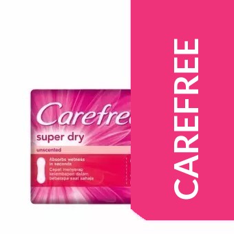 CAREFREE SUPER DRY UNSCENTED 100'S