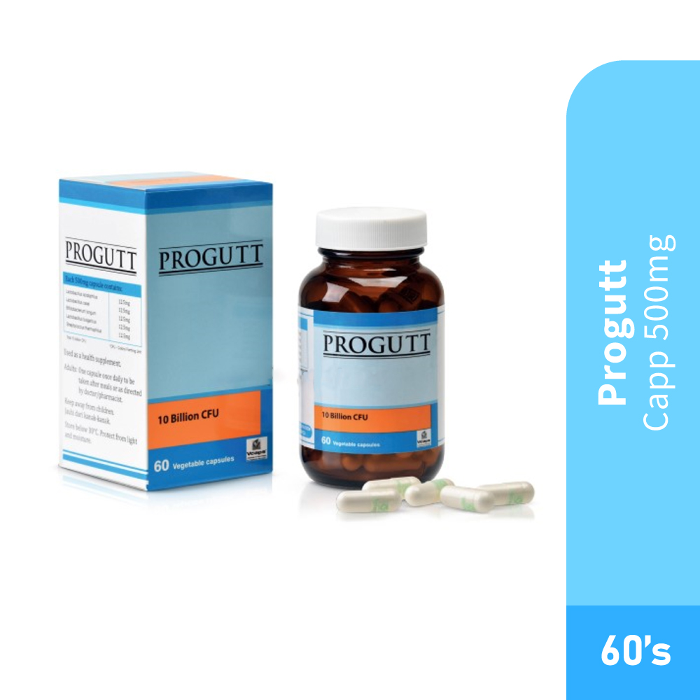 PROGUTT Cap 500mg With 60's -Probiotic, Capsule, Gut Health