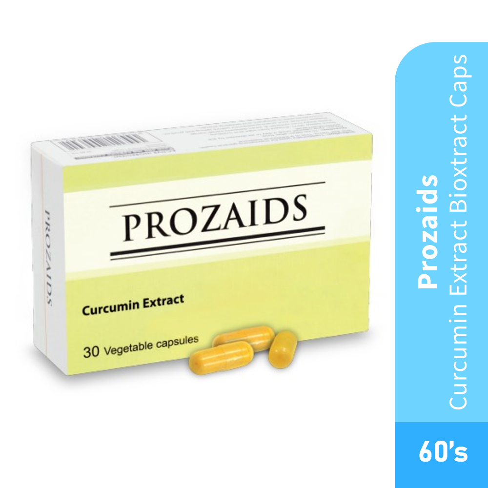 PROZAIDS Curcumn Bioxtract Caps 60's- Vegetable, Capsule, Curcumin