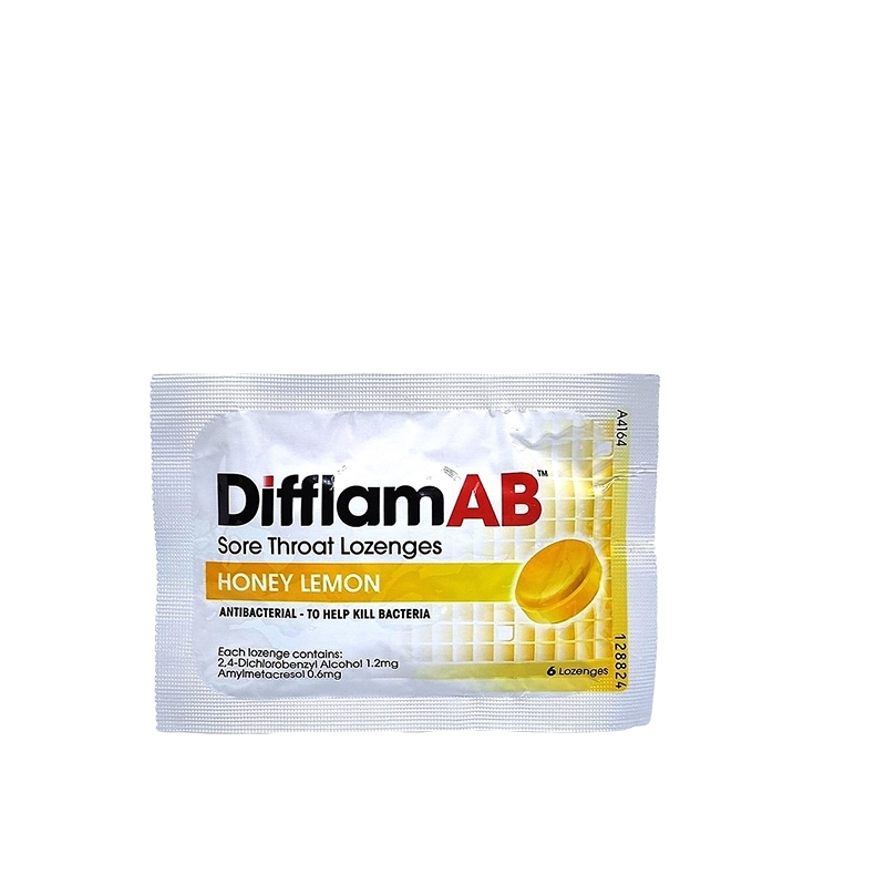 DifflamAB Sore Throat Lozenges 6's - Honey Lemon
