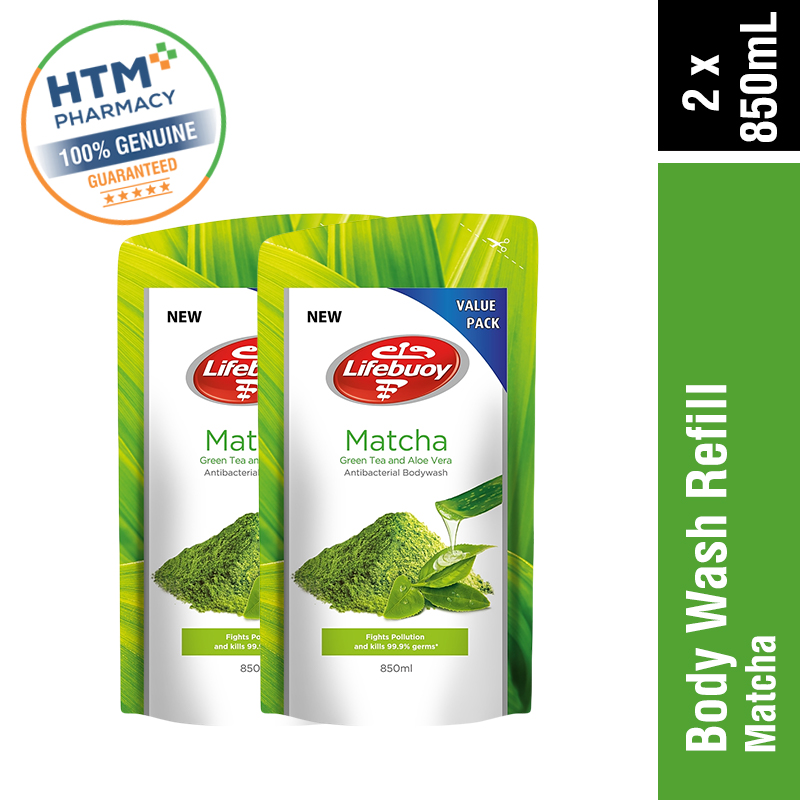 Lifebuoy Bodywash Refill 850ml x 2 - Matcha