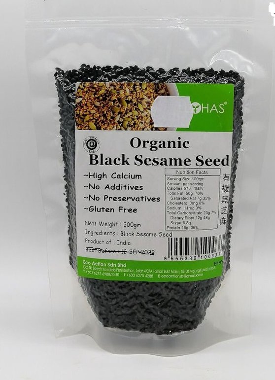 [2 For RM11 - 11.11 Promo] Lohas Organic Black Sesame Seed 200g