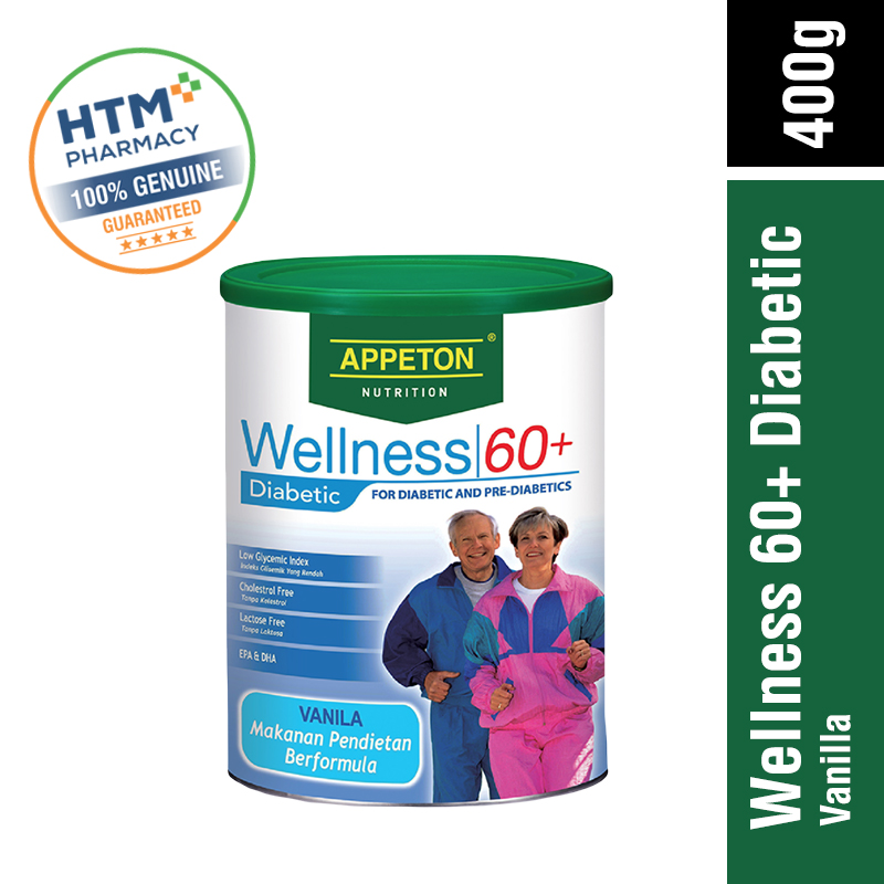 Appeton Wellness 60 + Diabetic 400G Vanilla