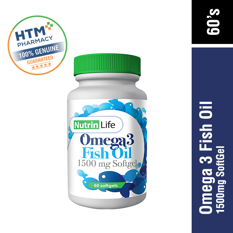 NutrinLife Omega 3 Fish Oil 1500mg 60's