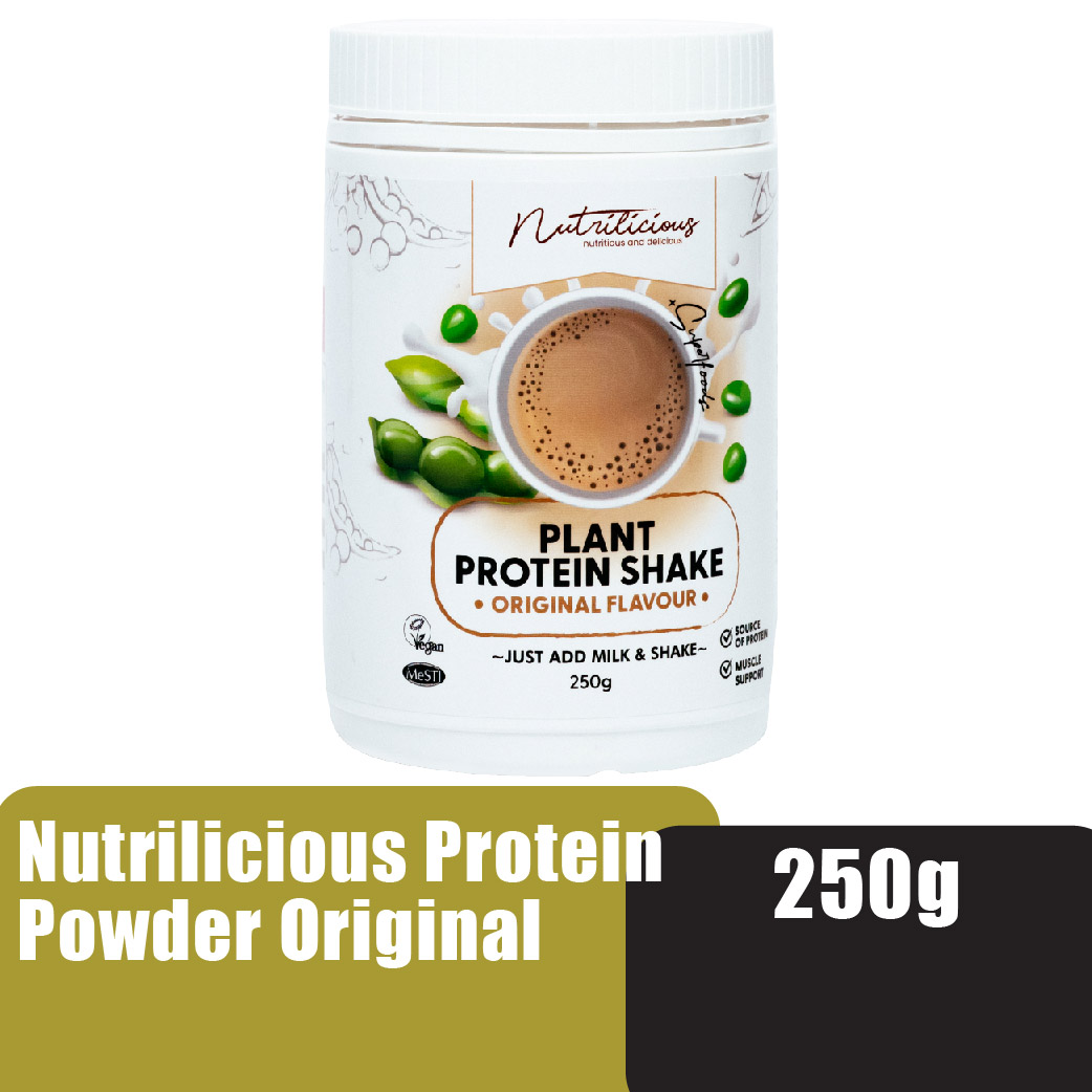 NUTRILICIOUS Plant Based Protein Powder Original 250g | Plant Protein Shake ( Protein Drink / 蛋白粉 )