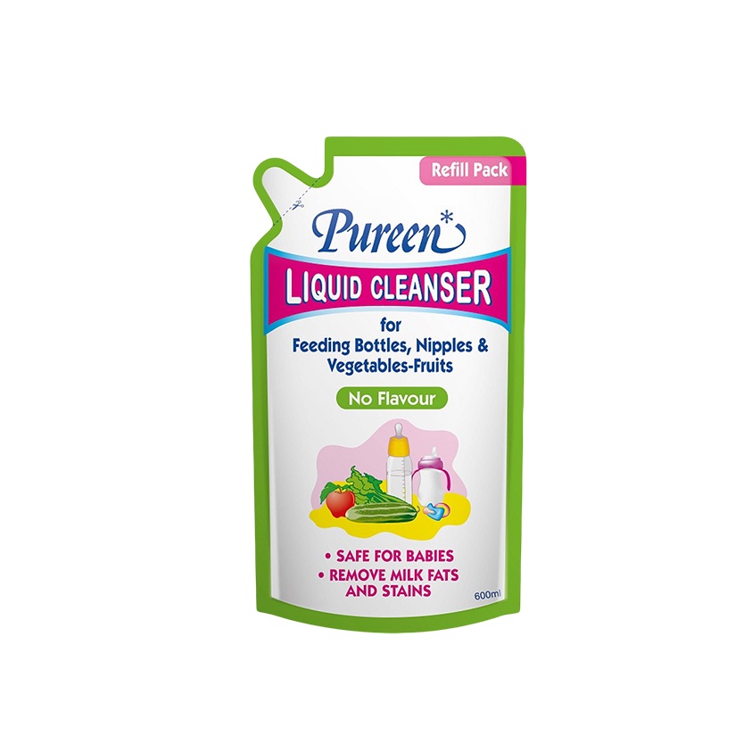 Pureen Liquid Cleanser Refill 600ml - No Flavour