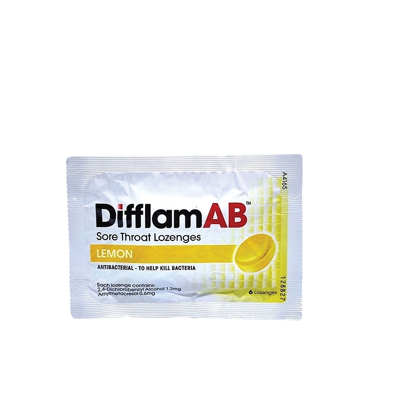 DifflamAB Sore Throat Lozenges 6's - Lemon