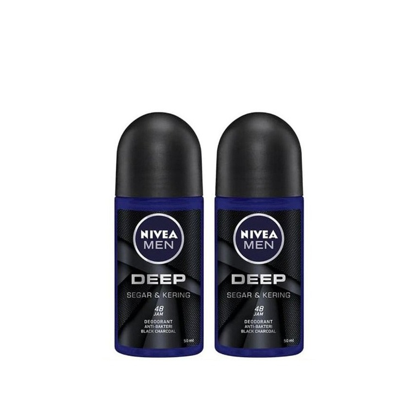 Nivea Deodorant For Men Roll On 50ML x 2 - Deep (80031)