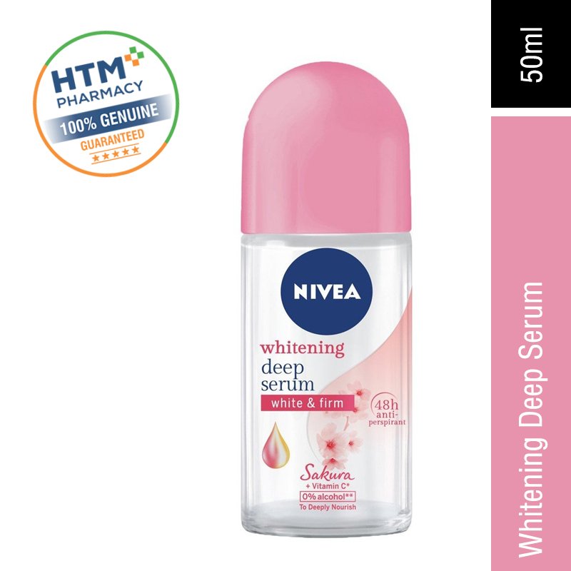 Nivea Deodorant Roll On 50ML - Whitening Deep Serum Sakura (85318)