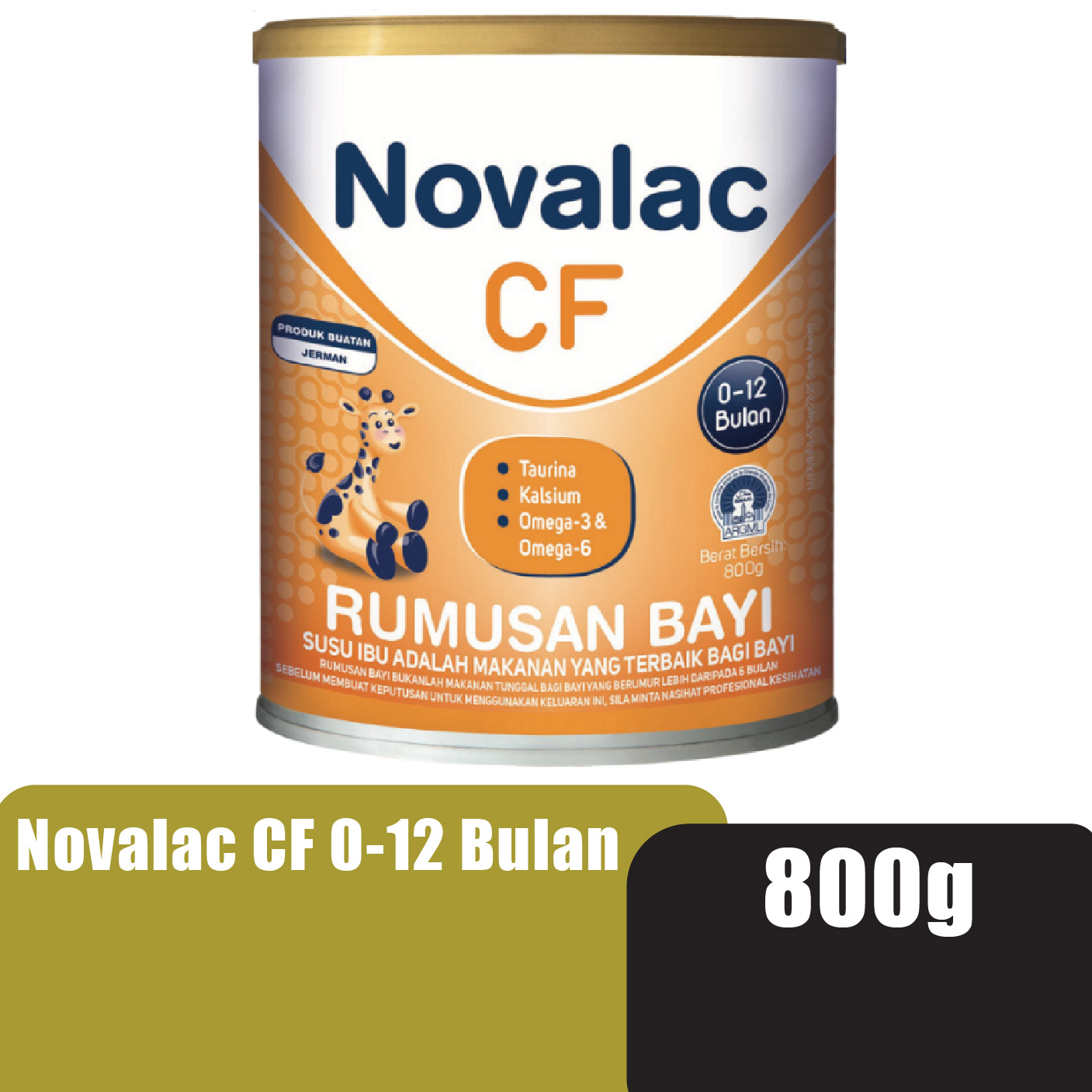 NOVALAC CF 800G 0-12 BULAN (NEW)