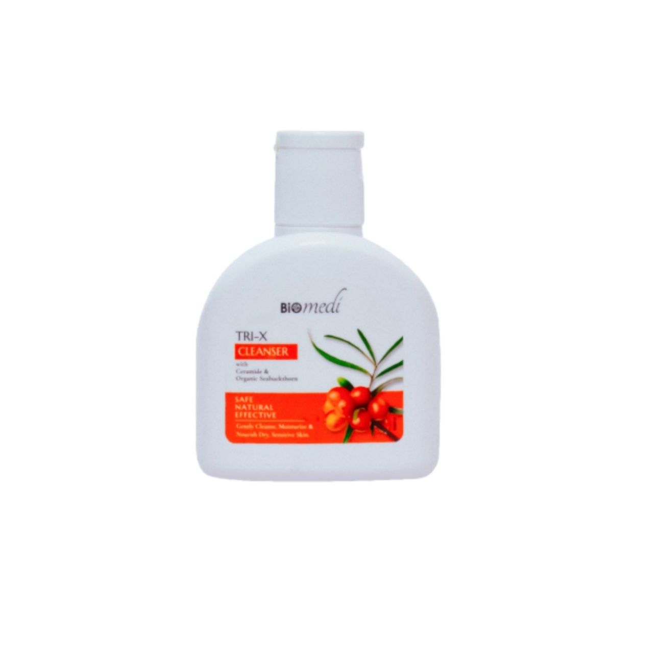 BIOMEDI Organic Seabuckthorn Tri-X Whitening Cleanser 125ml With Ceramide & Vitamin C (Suitable For Dry&Sensitive Skin)