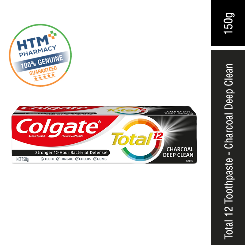 Colgate Total 12 Toothpaste 150g - Charcoal Deep Clean