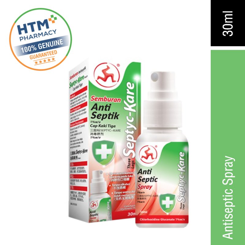 Three Legs Septyc Antiseptic Spray 30ml