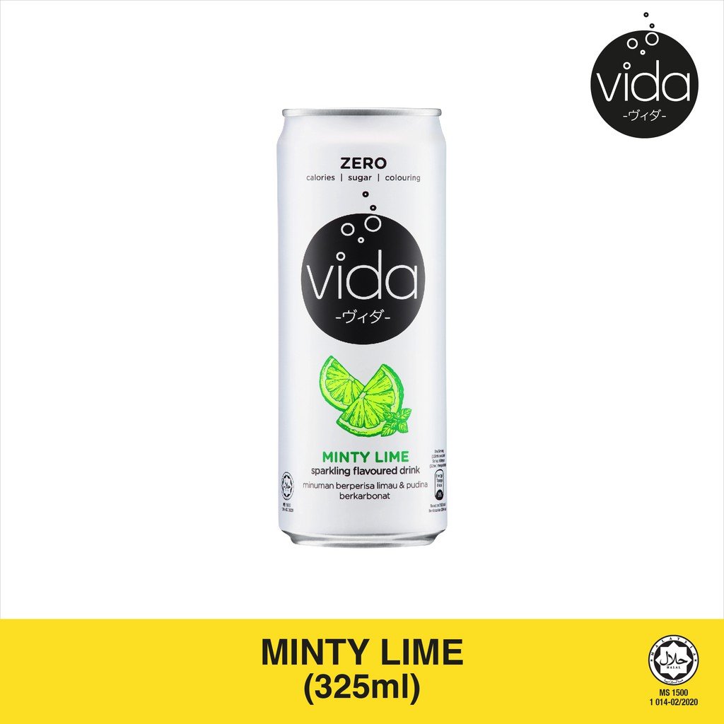 [HTM Online Exclusive] Vida Sparkling Juice 325ml - Minty Lime
