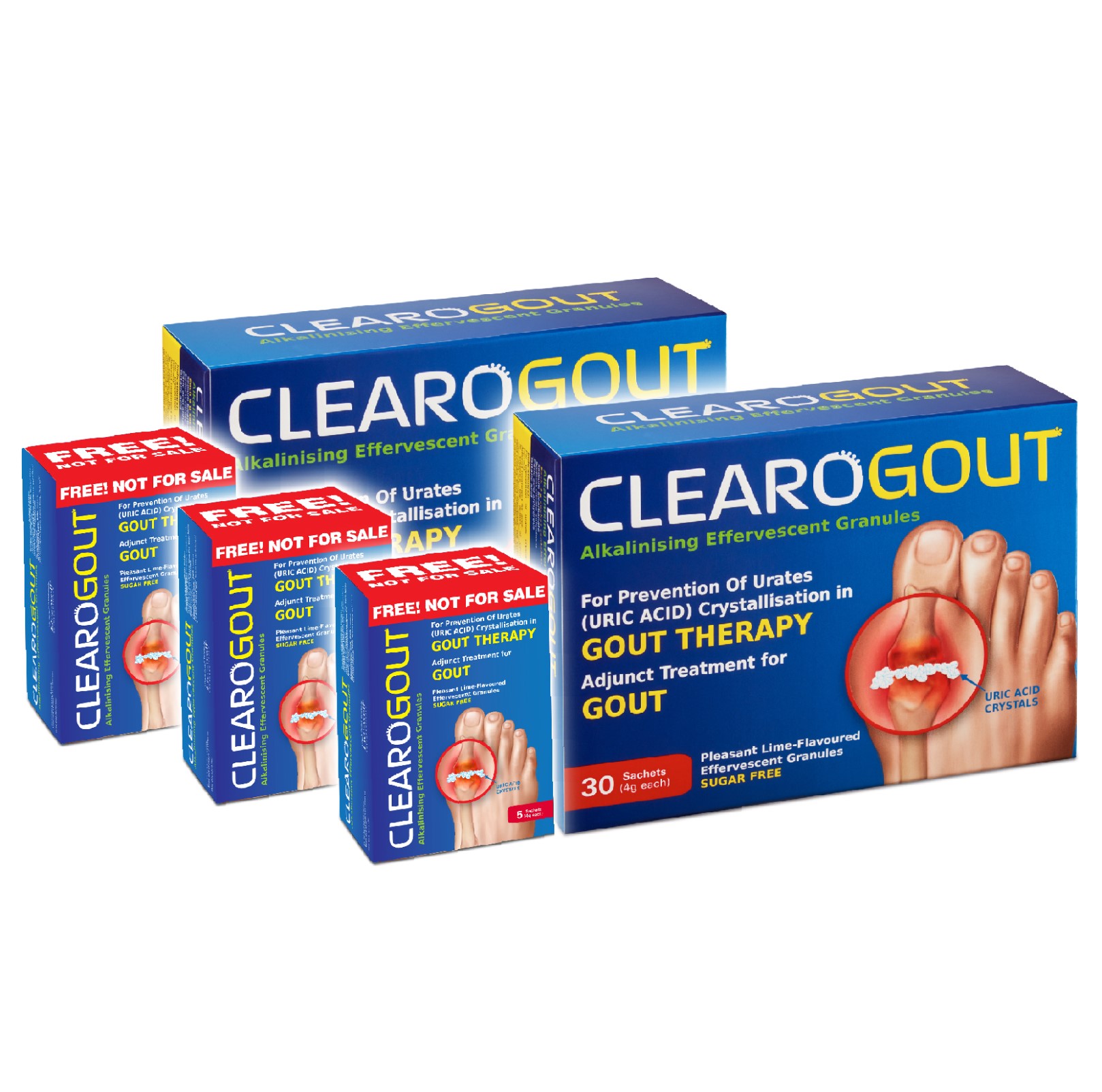 LIVE-WELL Clearogout Alkalinising Effervescent Granules 30'S x 2 FOC 15'S
