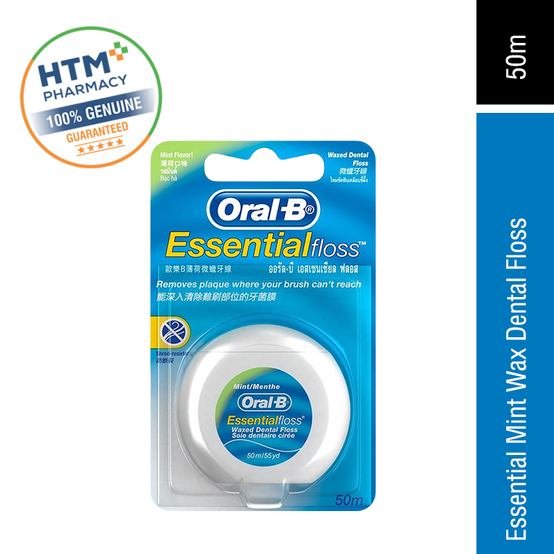 Oral B Essentiale Mint Waxed Dental Floss 50m (82219783)