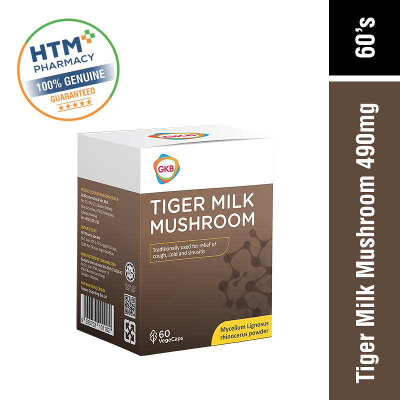 GKB Tiger Milk Mushroom 490mg 60's