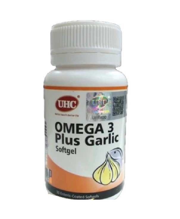 UHC Omega 3 Plus Garlic 30's