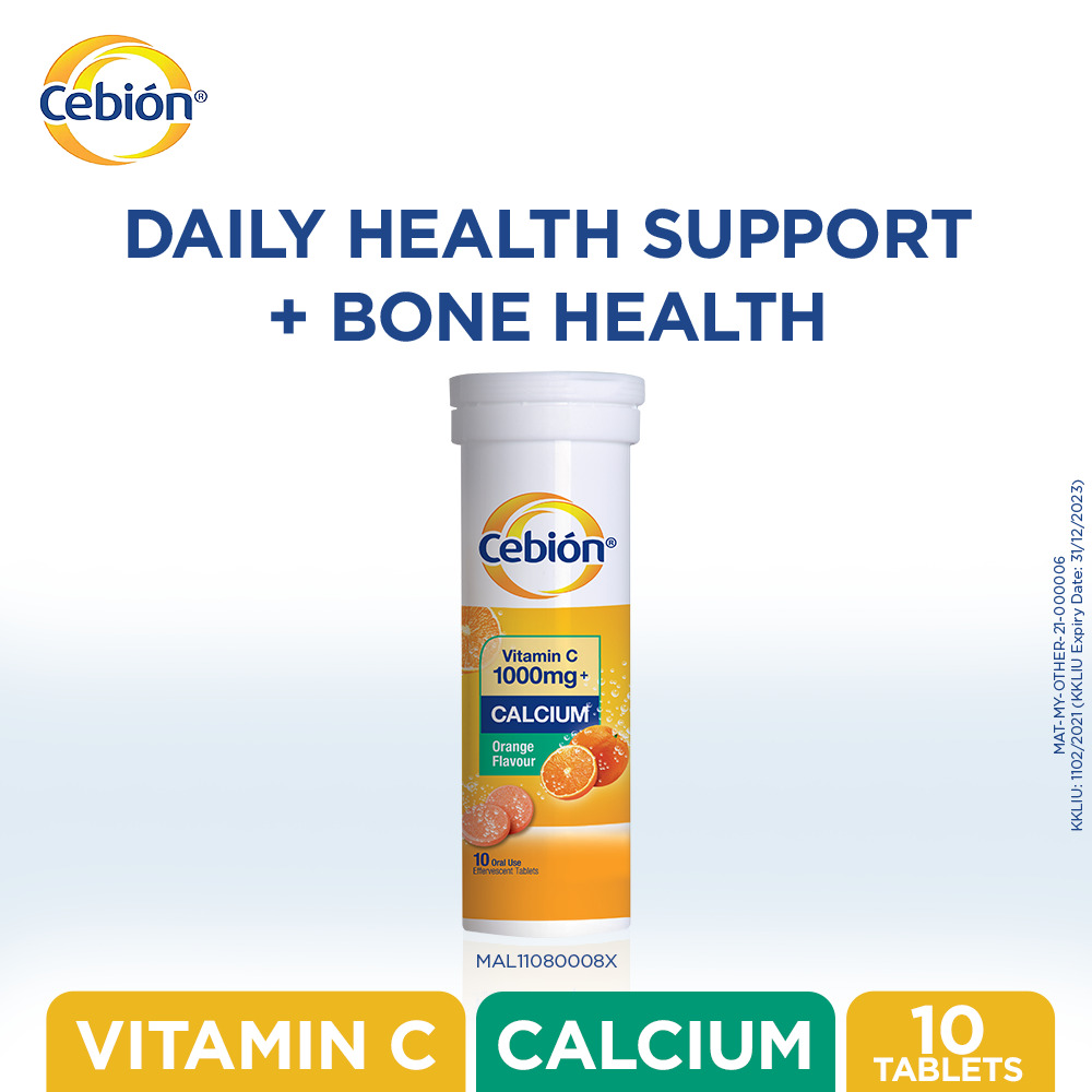 Cebion Vitamin C 1000MG + Calcium 10's